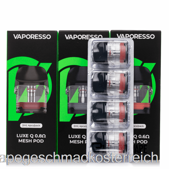 Vaporesso Luxe Q Ersatzpods 1,2 Ohm Luxe Q Pods (4er-Pack) Vape-Geschmack